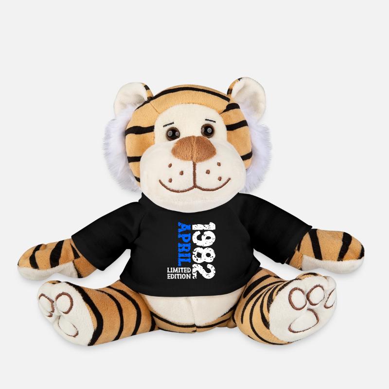 1982 avril édition limitée cadeau d’anniversaire - Peluche Tigre - noir