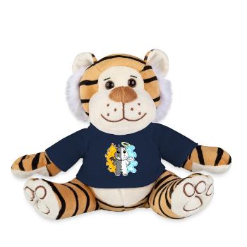 Hippo - Angel and Devil - Plush Tiger - french navy - Front