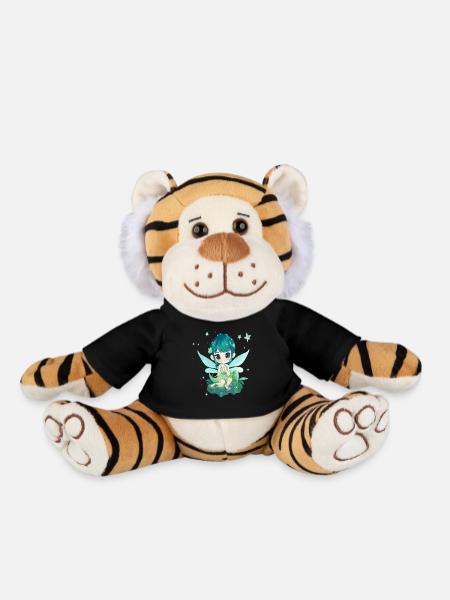 Kleine Fee Magisch Märchenwesen Glitzer - Plüschtiger - Schwarz