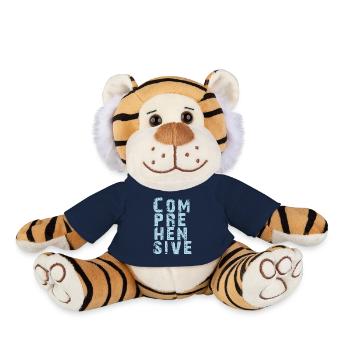 Mastery of COMPREHENSIVE knowledge - Plush Tiger - french navy - Front