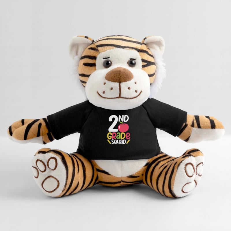 2nd Grade Squad Second Teacher Student Team Back Plush Tiger