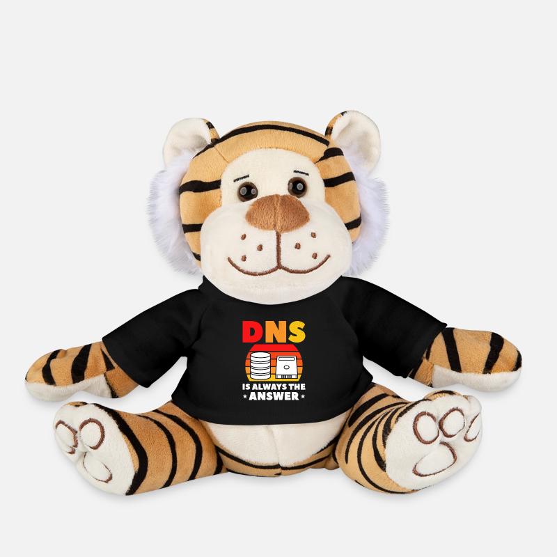 Administrateur réseau Administrateur système Réseau - Peluche Tigre - noir