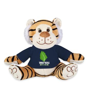 Kale Vegetarian Veganism - Plush Tiger - french navy - Front