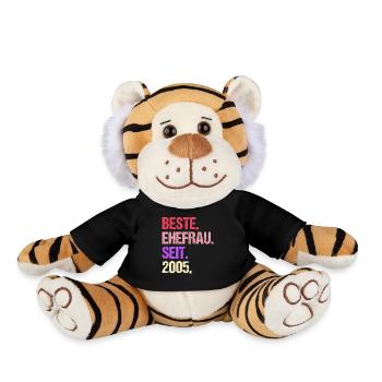 Meilleure épouse de la Saint-Valentin depuis 2005 - Peluche Tigre - noir - Devant