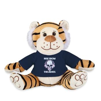 Crâne Techno Raver - Peluche Tigre - bleu marine - Devant