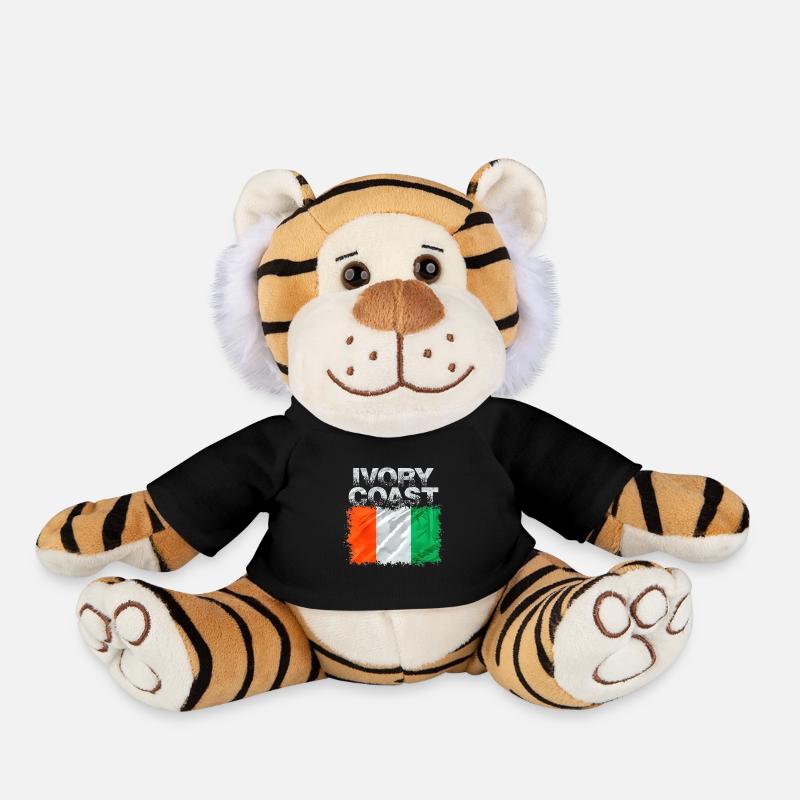Côte d’Ivoire - Peluche Tigre - noir