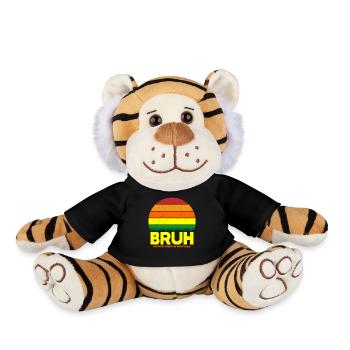 Retro Bruh Früher als Schwiegersohn bekannt - Plüschtiger - Schwarz - Vorne