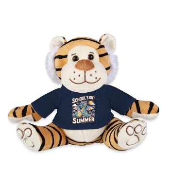 SCHOOL'S OUT FOR SUMMER Funny retro design - Plush Tiger - french navy - Front