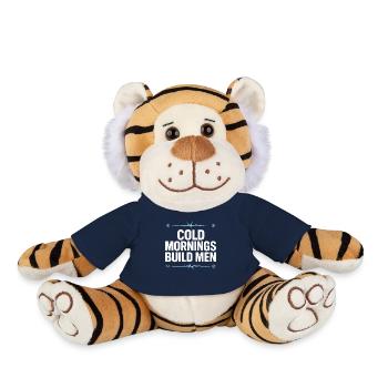 Cold showers Mental hardness Cold exposure - Plush Tiger - french navy - Front