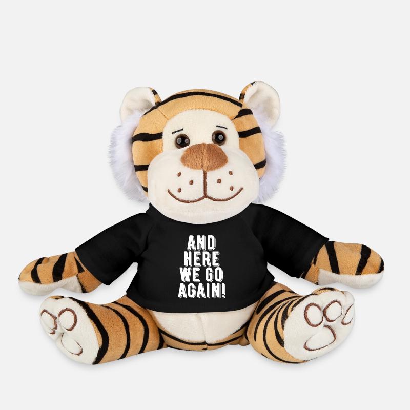 Here We Go Again! - Plush Tiger - black