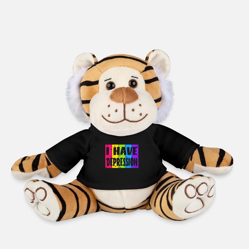 Ich habe Depressionen - Plüschtiger - Schwarz