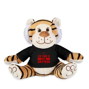 Jésus mon berger Foi chrétienne Bible Dire - Peluche Tigre - noir - Devant