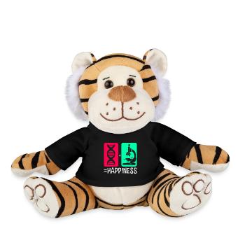 Structural formula molecule - Plush Tiger - black - Front
