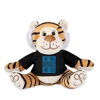 Date Mistakes Quote Logo - Plush Tiger - black - Front