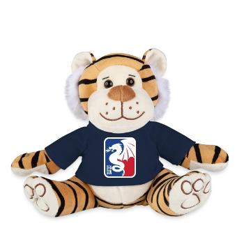 the dragon of fire is in the house - Plush Tiger - french navy - Front