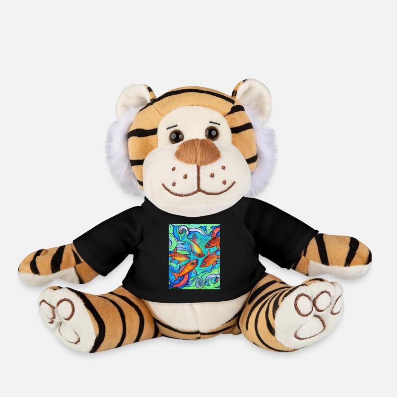 Poissons - Peluche Tigre - noir