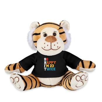 23 Jahre Funny - Humor Geburtstag 23 Jahre Geschenk - Plüschtiger - Schwarz - Vorne