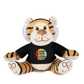 L'homme Le Mythe La Légende Papy, Cadeau Pour Papy - Peluche Tigre - noir - Devant