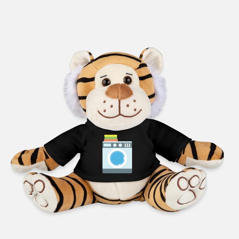Washing machine - Plush Tiger - black