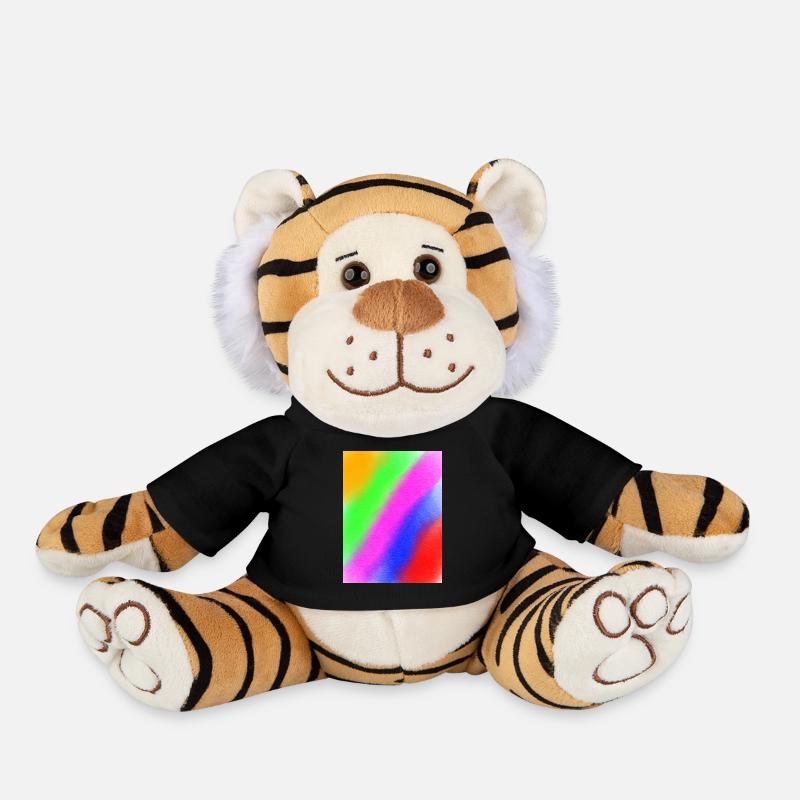 Peace and love - Plüschtiger - Schwarz