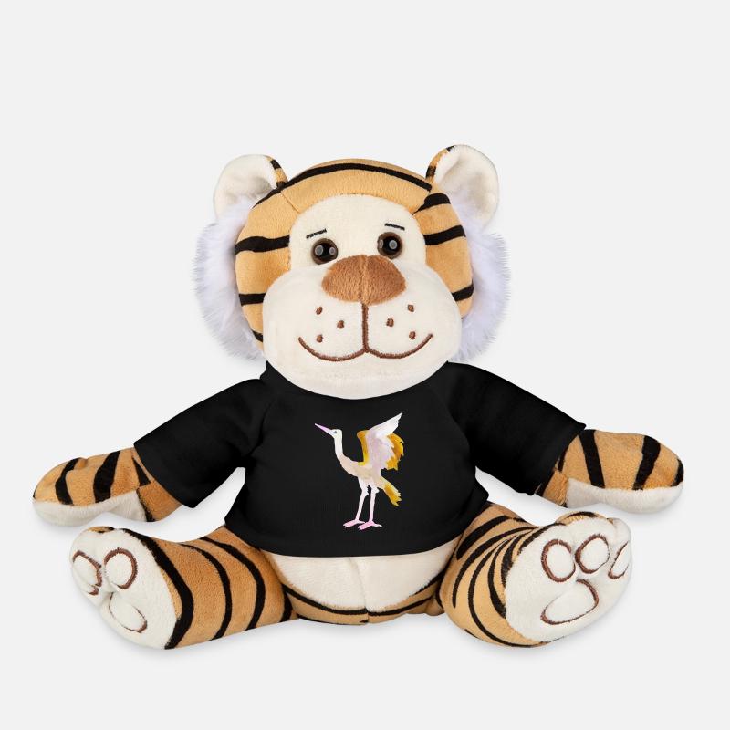 crane - Plush Tiger - black