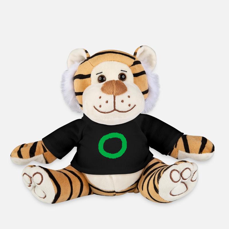 Circle Manch - Plush Tiger - black