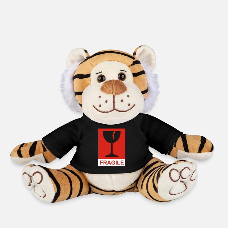 FRAGIL - Plüschtiger - Schwarz