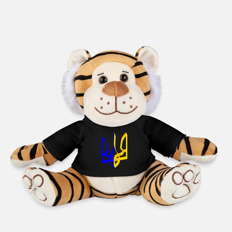 Armoiries de l’Ukraine Trident Gyrfalcon Trident Volume V2 - Peluche Tigre - noir