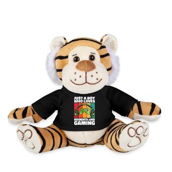 Gamer and Rodents: Video Games and Agile Adventure - Plush Tiger - black - Front