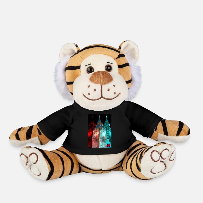London - Plüschtiger - Schwarz