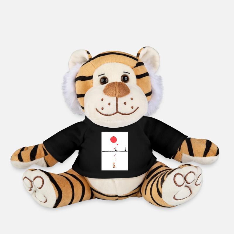 portrait de chat - Peluche Tigre - noir