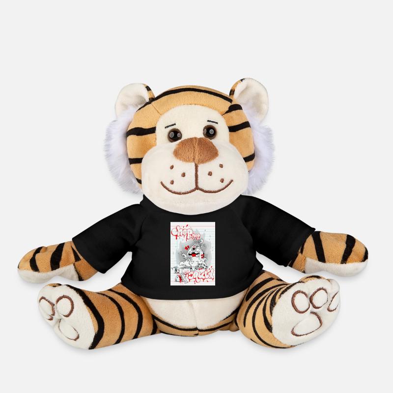 Cassette musicale Graffiti Monster - Peluche Tigre - noir