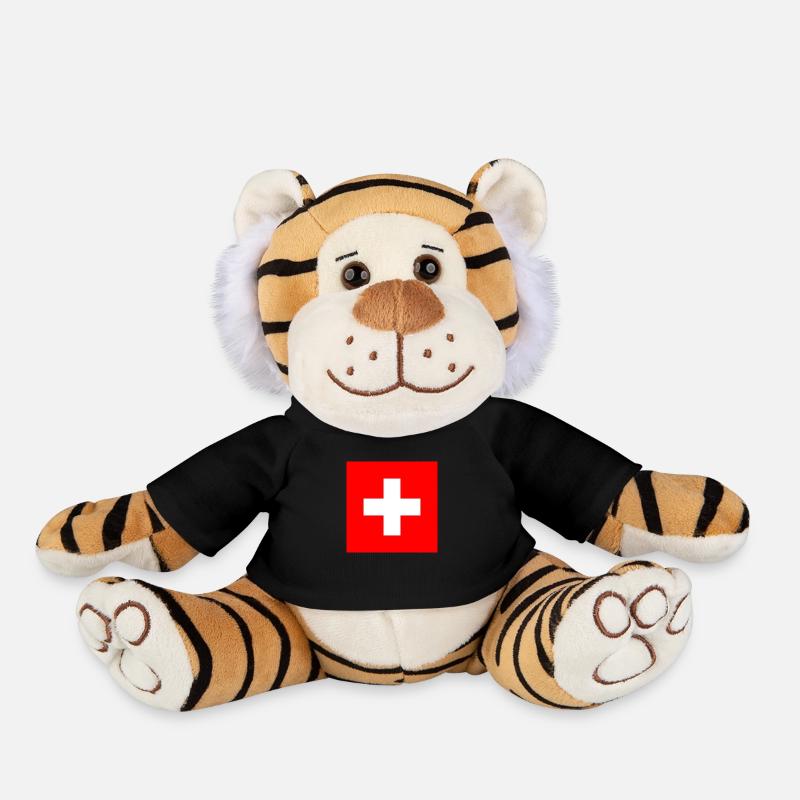 Swiss cross - Plush Tiger - black