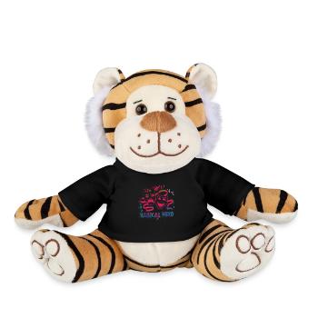 Masques de nerd musicaux - Peluche Tigre - noir - Devant