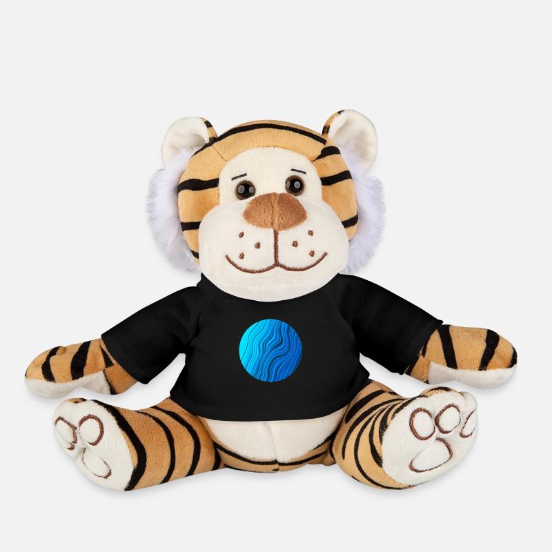 Blue Planet - Plush Tiger - black