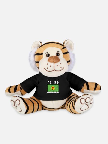 Zaïre - Peluche Tigre - noir