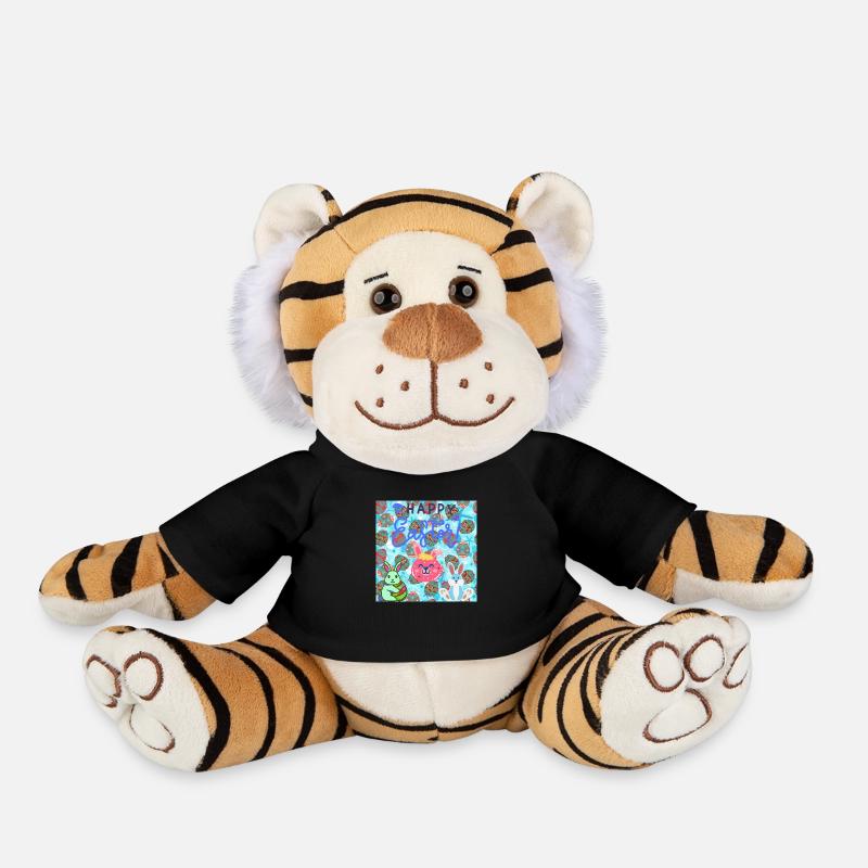 Merry Christmas, Christmas - Plush Tiger - black