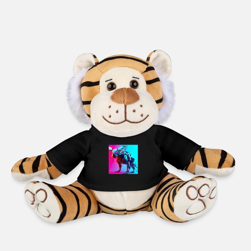 Cyber Animals-Serie - Plüschtiger - Schwarz