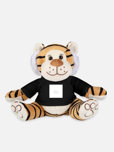 If I knew that, I'd have boobs. - Plush Tiger - black