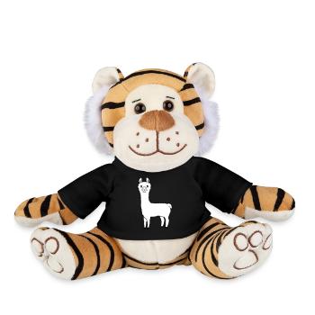Lieblingstier Lama Alpaka - Plüschtiger - Schwarz - Vorne