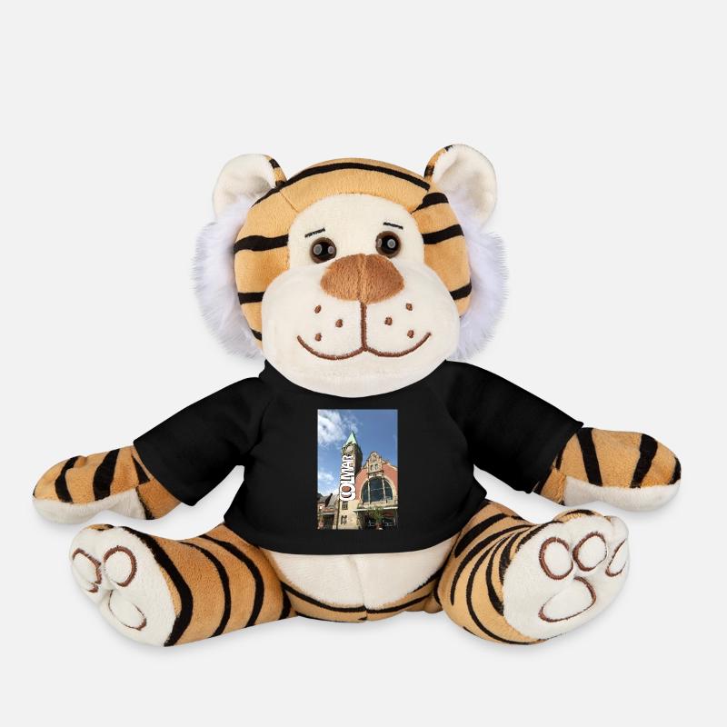 Colmar Graph Railway Station - Plush Tiger - black