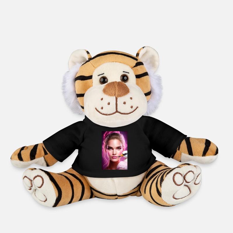 Madame Daisy - Plush Tiger - black