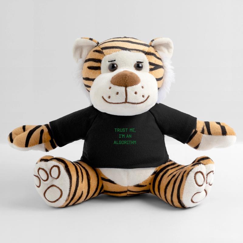Trust me, I'm an algorithm – Nerd & Programmer Plush Tiger