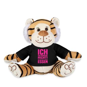 Ich Schreie Nicht Ich Bestelle Mein Essen - Plüschtiger - Schwarz - Vorne