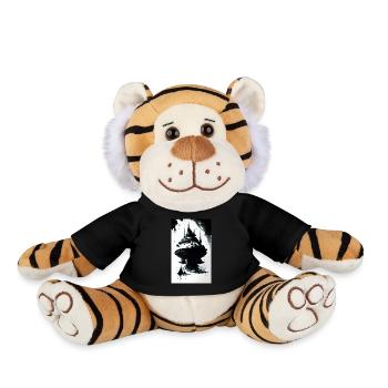 Extraterrestre | OVNI | Vaisseau spatial | PAU | étranger - Peluche Tigre - noir - Devant