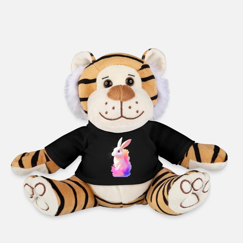 Lièvre - Peluche Tigre - noir