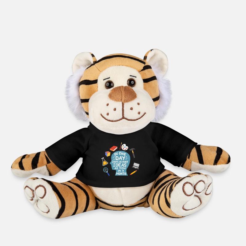 ADHD Awareness - Plush Tiger - black