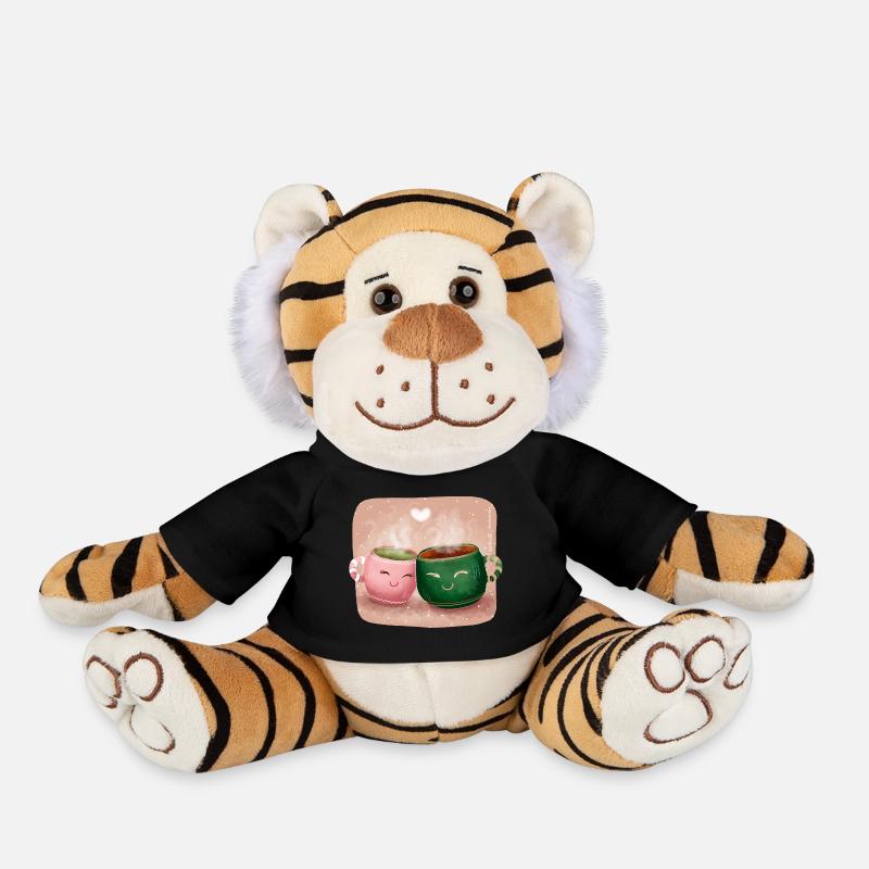 Coupes d’amour - Peluche Tigre - noir