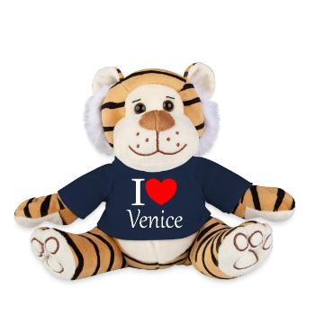 I love Venice - Plush Tiger - french navy - Front
