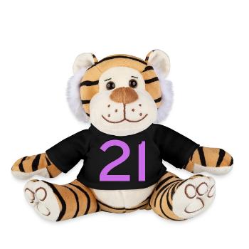 21 - Plush Tiger - black - Front